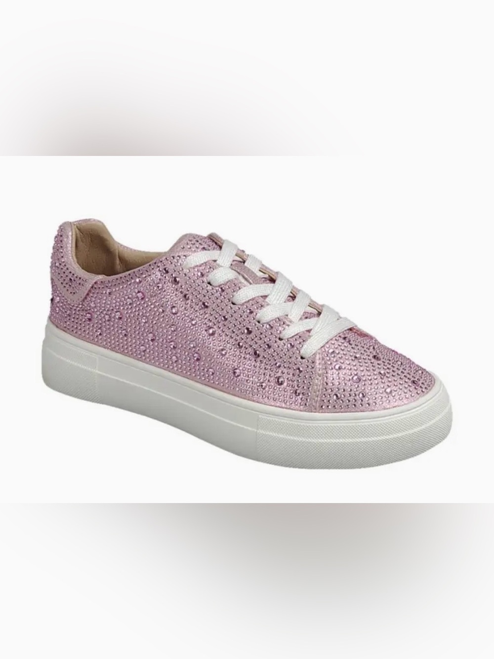 Women's Pink Rhinestone Sneaker